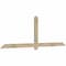 Ekena Millwork Eugene Rough Sawn Timber Gable Bracket, Douglas Fir, 96"W x 32"H x 2"D x 4"F, 8/12 Pitch GBW096X32X0204EUG00RDF - alternate 2